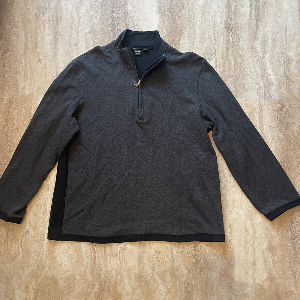 Hugo Boss Zip Up Crewneck